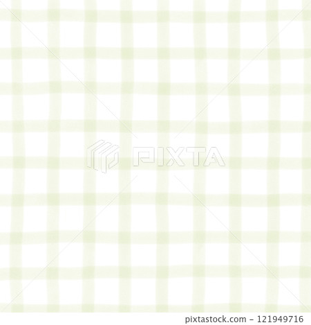 Sage Green Plaid Gingham Hand Drawn Background Pattern Overlay 121949716