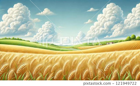 Wheat field 121949722