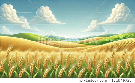 Wheat field Wheat field 121949723