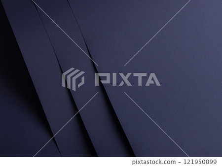 Midnight blue paper background with overlapping layers and a smooth, matte texture. Dark bold tones 121950099