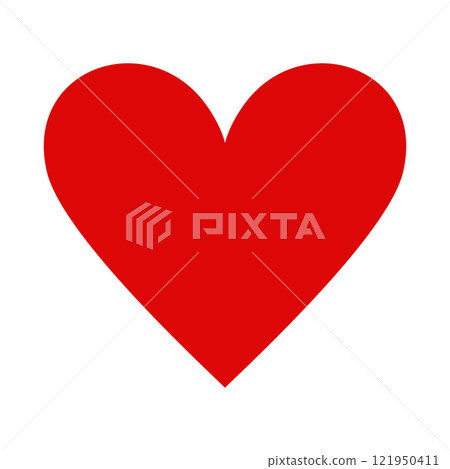 Simple red heart shape embodies love Simple red heart shape embodies love 121950411