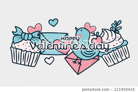 Valentine's Day Celebration Design Element 121950428
