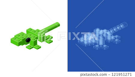 Gecko blueprint project idea and implementation. Vector Gecko blueprint project idea and implementation. Vector 121951271