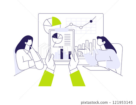 Competitor analysis abstract concept vector illustration. Competitor analysis abstract concept vector illustration. 121953145