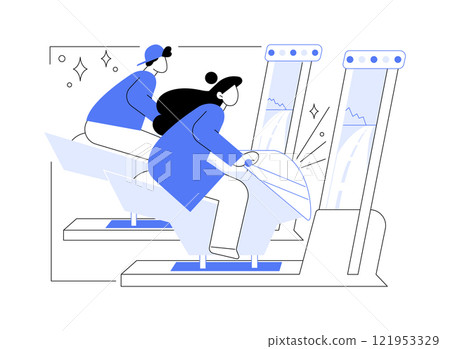 Out with the best friend isolated cartoon vector illustrations. Out with the best friend isolated cartoon vector illustrations. 121953329