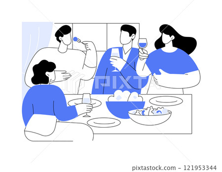 Prepare Sunday brunch isolated cartoon vector illustrations. Prepare Sunday brunch isolated cartoon vector illustrations. 121953344