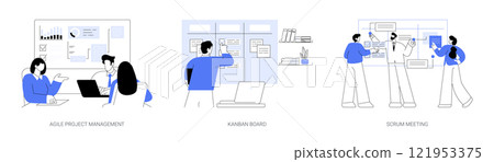 Project management isolated cartoon vector illustrations se Project management isolated cartoon vector illustrations se 121953375