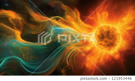 Image of the planet seen from space Image of the planet seen from space 121953446