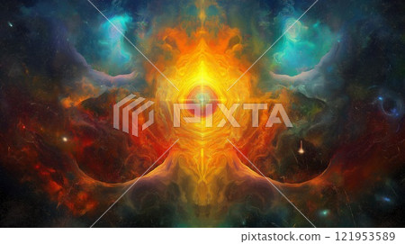 美麗的太空背景 121953589