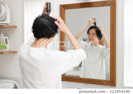 男性毛髮生長AGA 121954290