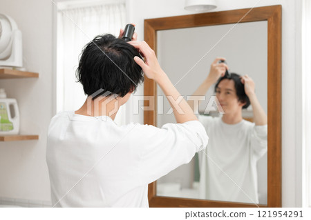 Men's hair growth AGA Men's hair growth AGA 121954291