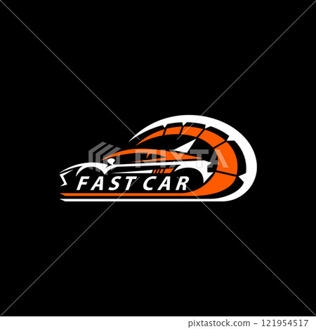 speed racing car logo design 121954517