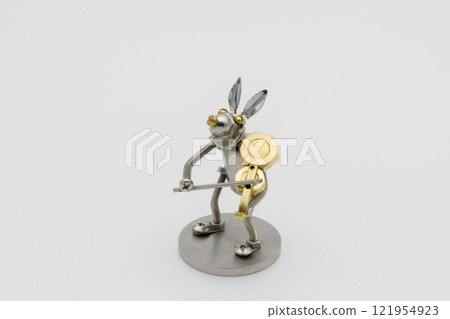 兔子人偶/拉小提琴的金屬人偶 兔子人偶/拉小提琴的金屬人偶 121954923