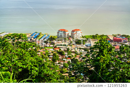 Shoreline of the Gulf of Paria in Port of Spain, Trinidad and Tobago Shoreline of the Gulf of Paria in Port of Spain, Trinidad and Tobago 121955263