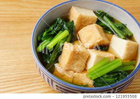 Komatsuna and Deep Fried Komatsuna and Deep Fried 121955508