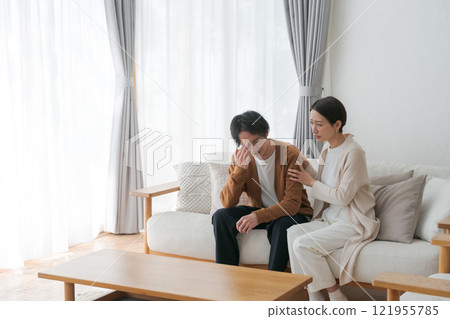 Depressed young couple Depressed young couple 121955785