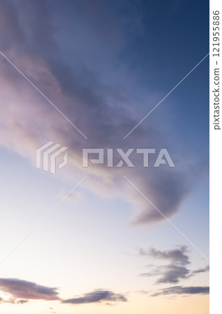 Sunrise sky and mysterious clouds 121955886
