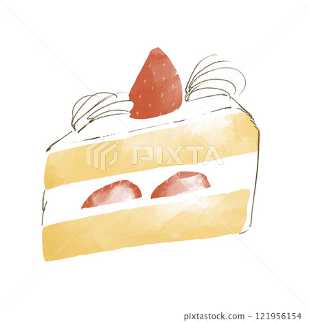 Strawberry shortcake watercolor style Strawberry shortcake watercolor style 121956154