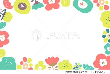 斯堪的納維亞風格花框E06方形花框 121956420