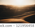 Sunset in the Sahara desert, Morocco 121956458