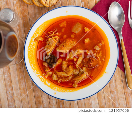 Spanish stewed tripe dish Callos a la Madrilena 121957006
