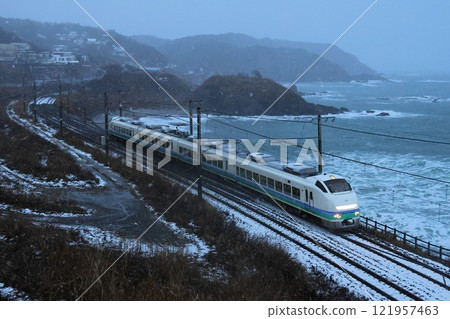 【JR東日本】冬季E653系列特快「白雪號」~神沼塔里色~與日本海(信越本線:青海川~久慈浪) 【JR東日本】冬季E653系列特快「白雪號」~神沼塔里色~與日本海(信越本線:青海川~久慈浪) 121957463