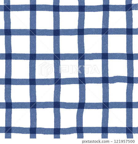 Navy Blue Plaid Hand Drawn Background Pattern Overlay Navy Blue Plaid Hand Drawn Background Pattern Overlay 121957500