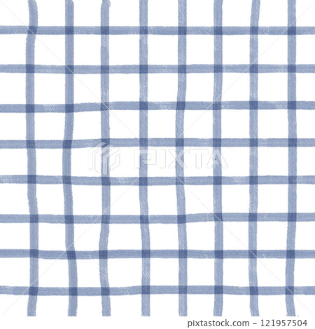 Navy Blue Plaid Hand Drawn Background Pattern Overlay Navy Blue Plaid Hand Drawn Background Pattern Overlay 121957504