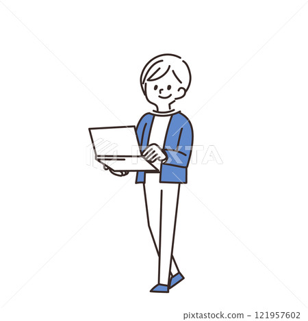 Female personal computer 121957602