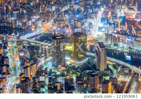 東京夜景城市景觀 121959061