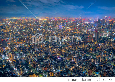 Townscape of Tokyo Night view Townscape of Tokyo Night view 121959062