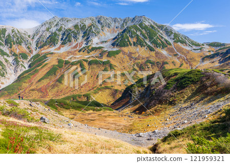 秋天的立山黑部阿爾卑斯山路線~紅葉的室堂平 秋天的立山黑部阿爾卑斯山路線~紅葉的室堂平 121959321