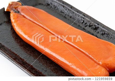 Close-up of dried mullet roe Close-up of dried mullet roe 121959859