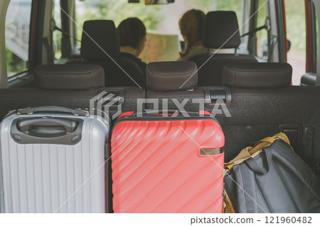 Girls trip by car Girls trip by car 121960482