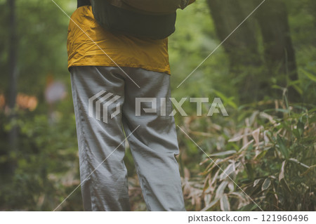 Female hiker Female hiker 121960496