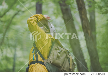 Female hiker Female hiker 121960501