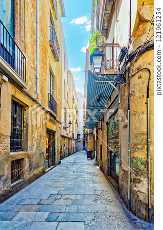 Urban views-landscapes most beautiful Catalan city - Barcelona. 121961254
