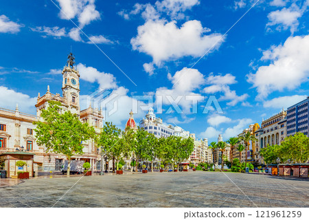 Valencia. Modernisme Plaza of the City Hall . 121961259