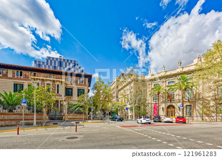 Urban views-landscapes most beautiful Catalan city - Barcelona. Spain. Urban views-landscapes most beautiful Catalan city - Barcelona. Spain. 121961283