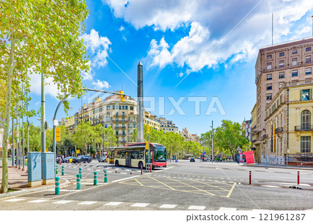 Urban views-landscapes most beautiful Catalan city - Barcelona. Urban views-landscapes most beautiful Catalan city - Barcelona. 121961287