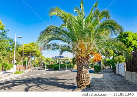 Spain. City views of Sitges,a beautiful town near Barcelona. Spain. City views of Sitges,a beautiful town near Barcelona. 121961340