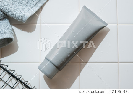 Grey tube facial cleanser Grey tube facial cleanser 121961423