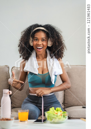 Lifestyles and Healthcare. fitness ,workout, home exercise Woman in exercise gear. Lifestyles and Healthcare. fitness ,workout, home exercise Woman in exercise gear. 121961483