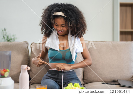 Lifestyles and Healthcare. fitness ,workout, home exercise Woman in exercise gear. Lifestyles and Healthcare. fitness ,workout, home exercise Woman in exercise gear. 121961484
