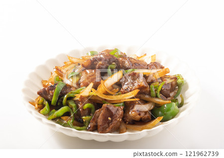Stir-fried beef ribs with oyster sauce Stir-fried beef ribs with oyster sauce 121962739