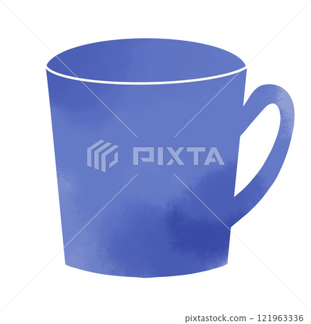水彩風藍色馬克杯 水彩風藍色馬克杯 121963336