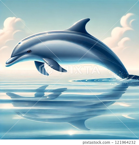 游泳海豚 121964232