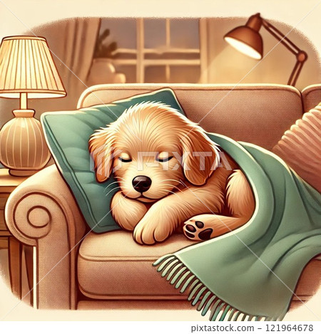 小狗睡午覺 121964678