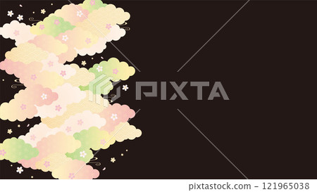 bg material-sakura13-2 vector 121965038