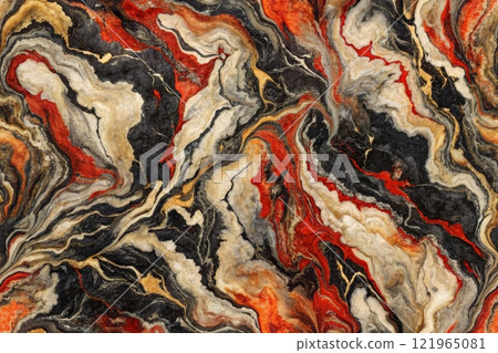 Colorful abstract fluid art painting. Abstract background with colored spots and stains on the liquid. Trendy wallpaper for web banner Colorful abstract fluid art painting. Abstract background with colored spots and stains on the liquid. Trendy wallpaper for web banner 121965081